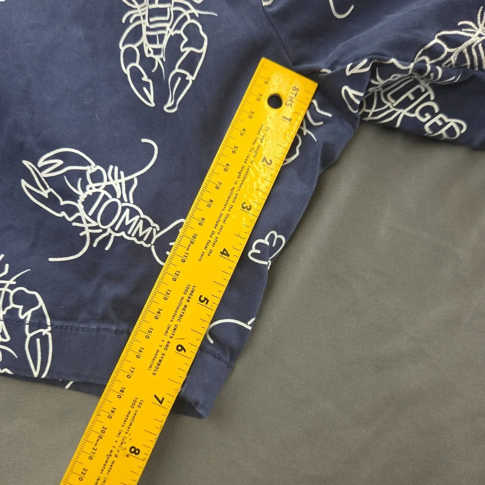 Tommy Hilfiger Men's 36 Navy Blue Lobster Print Preppy Shorts